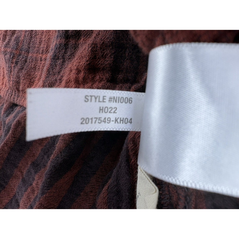 Madewell Oversized Double Layer Flannel Gauze Shirt Womens S Red Plaid Cover Up - Picture 11 of 12